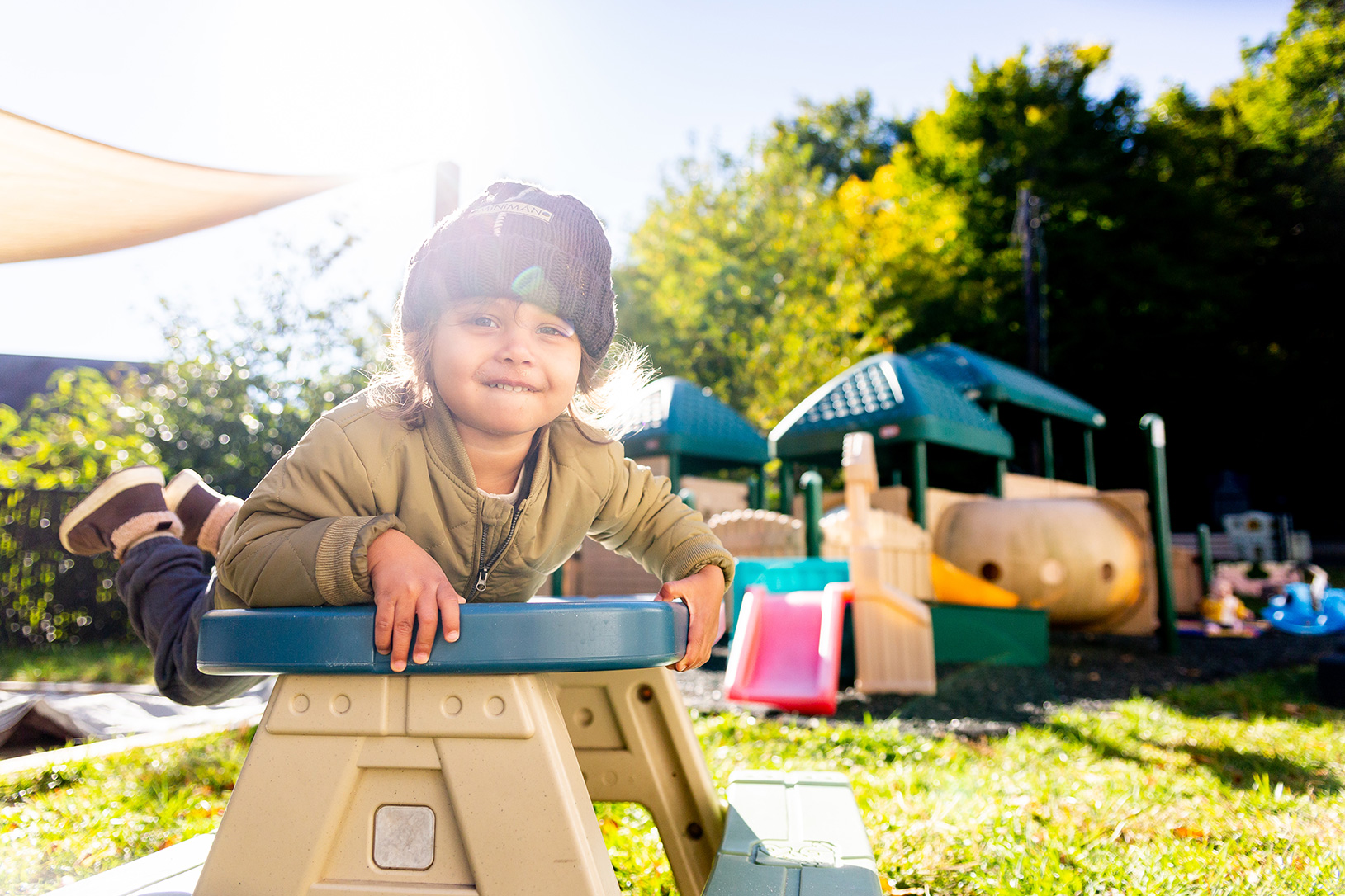 Child playing at the CDC